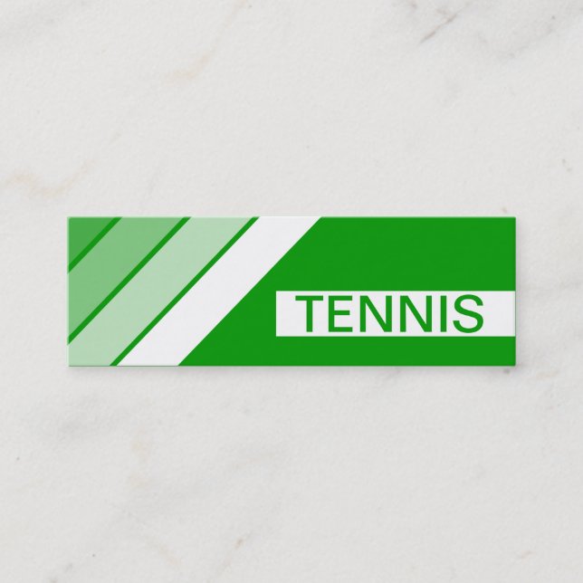 retro GREEN Mini Business Card (Front)