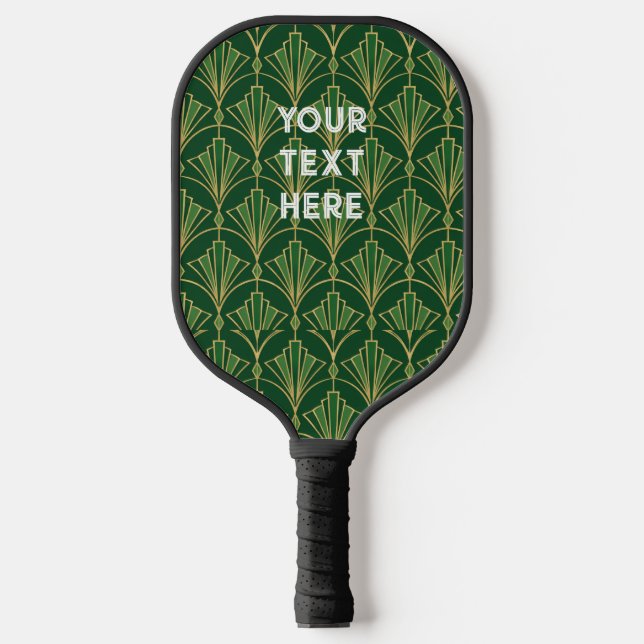Retro Green Pickleball Paddle (Front)
