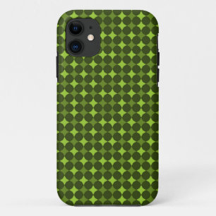 Retro Green Polka Dots Pattern Abstract Case-Mate iPhone Case