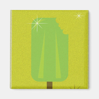 Retro Green Popsicle Magnet