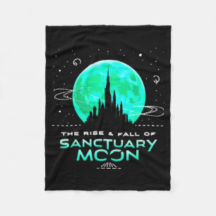 Retro Green Quote The Rise And Fall Of Sanctuary M Fleece Blanket