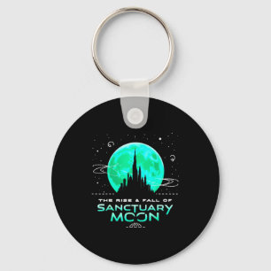 Retro Green Quote The Rise And Fall Of Sanctuary M Key Ring