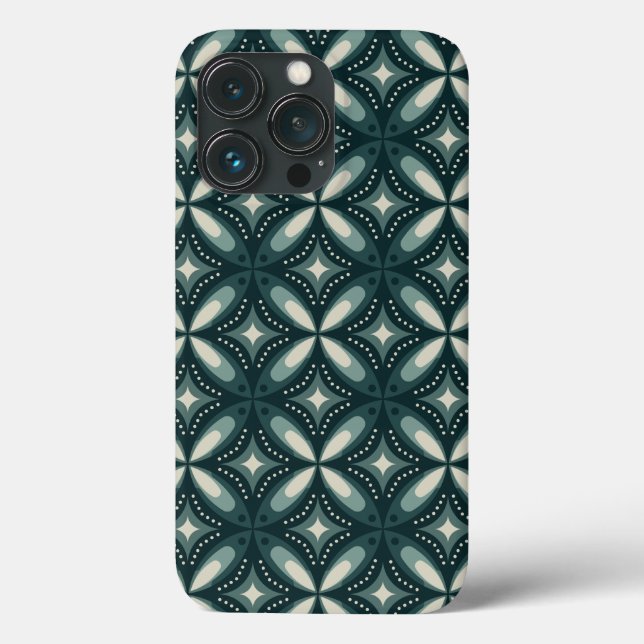 retro green shapes Case-Mate iPhone case (Back)