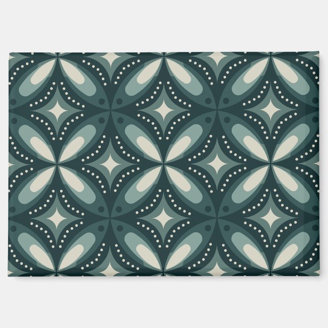 retro green shapes magnet (Front)