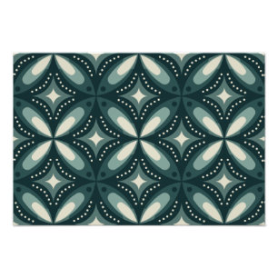 retro green shapes photo print