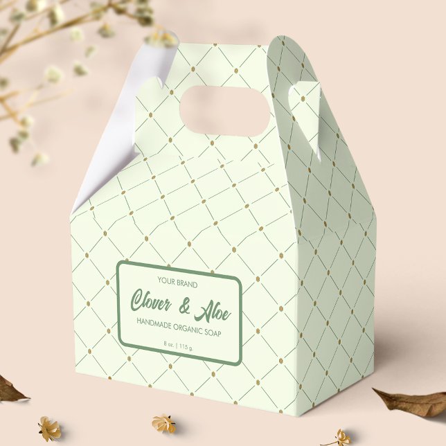 Retro Green Soap Bar Box Brand Packaging (Creator Uploaded)