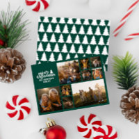 Retro green typography modern multi photo