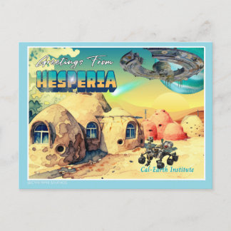 Retro Greeting From Hesperia CalEarth 2 Postcard