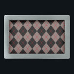 Retro Grey Argyle Belt Buckle Gift<br><div class="desc">The design is from original art.</div>