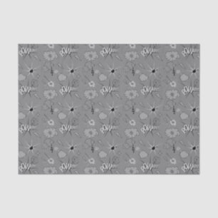 Retro Grey Comic Book Pattern Tissue Paper