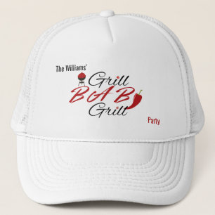Retro Grill Baby Grill Summer BBQ Party Trucker Hat