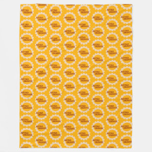 Retro Groove Fleece Blanket