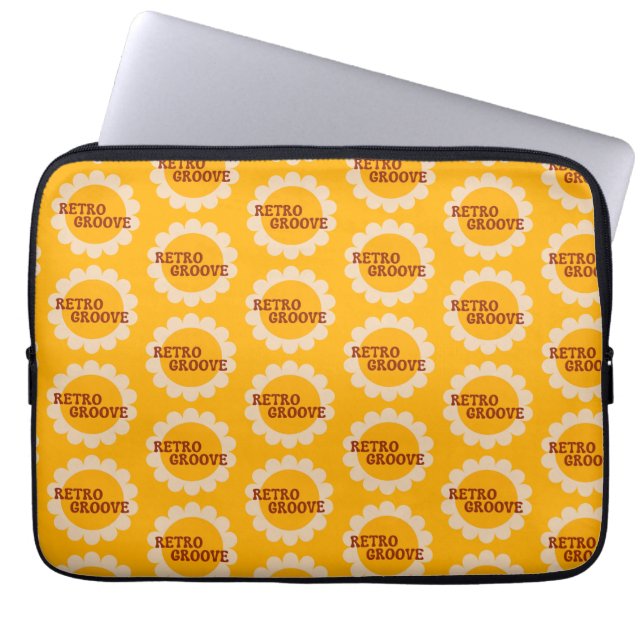 Retro Groove Laptop Sleeve (Front)