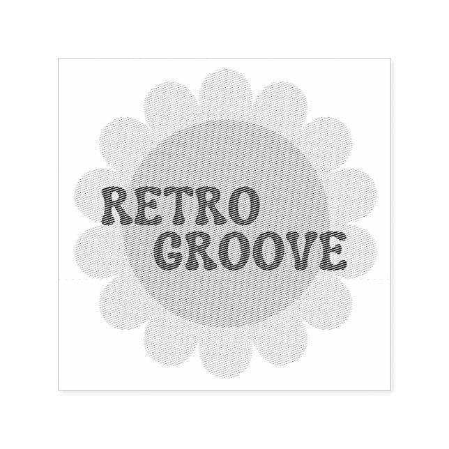 Retro Groove Self-inking Stamp (Design)