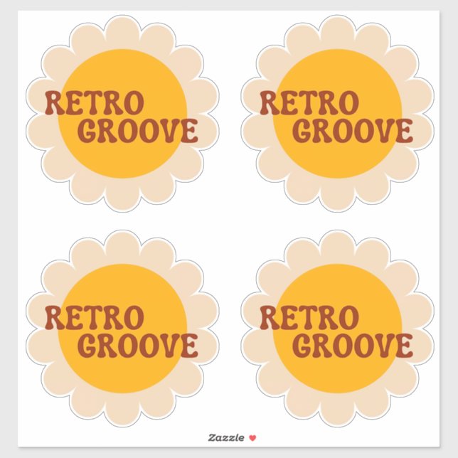 Retro Groove Sticker (Sheet)