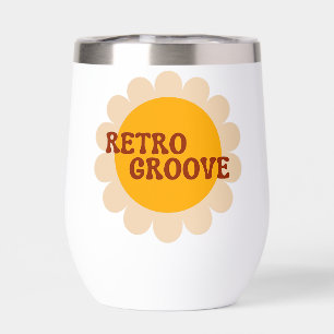 Retro Groove Thermal Wine Tumbler