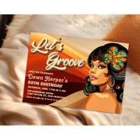 Retro Groovy 60s 70s Invitation