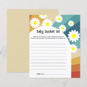 Retro Groovy - Baby bucket list