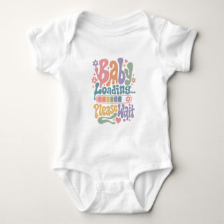 Retro Groovy Baby Loading Please Wait Maternity Bodysuit