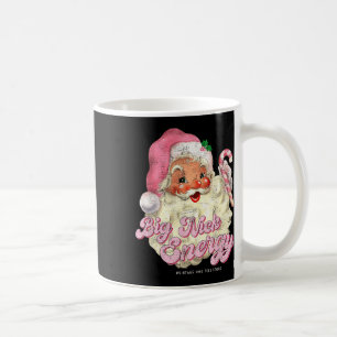 Retro Groovy Big Nick Santa Energy Pink Santa Chri Coffee Mug