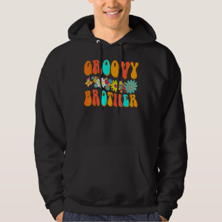 Retro Groovy Birthday Family Matching Cute Groovy  Hoodie