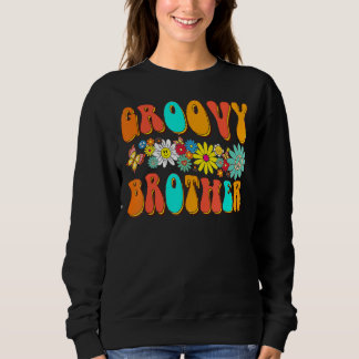 Retro Groovy Birthday Family Matching Cute Groovy  Sweatshirt