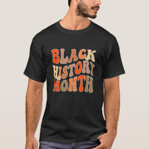 Retro Groovy Black History Month African American T-Shirt