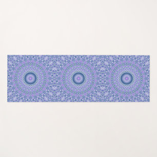 Retro Groovy Boho Trippy Hippie Jewel-Tone Mandala Yoga Mat
