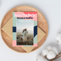 Retro Groovy Bold Abstract Typography Photo