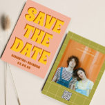 Retro Groovy Bold & Bright Boho Wedding Qr Code  Save The Date<br><div class="desc">Retro Groovy Bold & Bright Boho Wedding Qr Code</div>