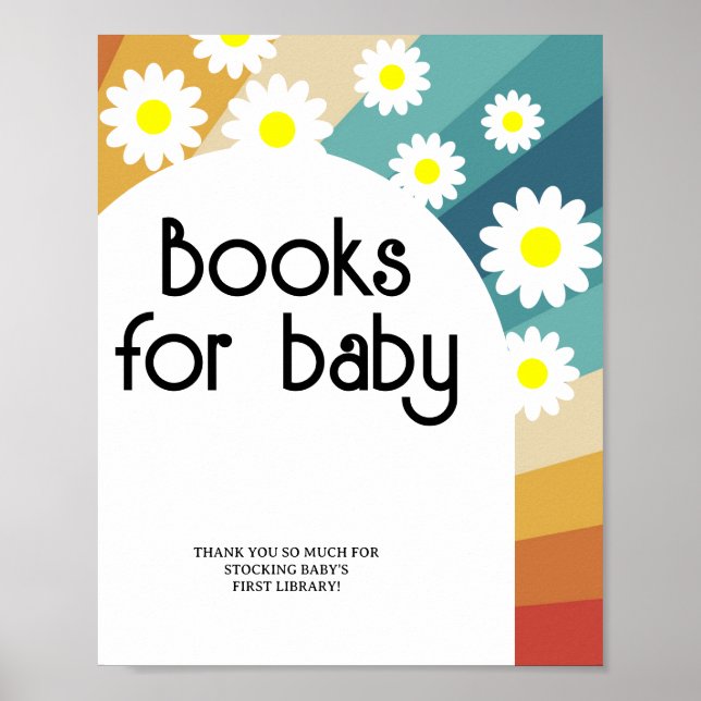 Retro Groovy - Books for baby Poster (Front)