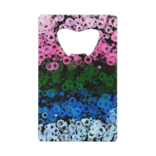 Retro Groovy Cute Floral Omniromantic Pride Flag