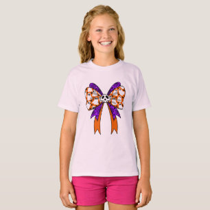  Retro Groovy cute ghosts Halloween orang purple T-Shirt