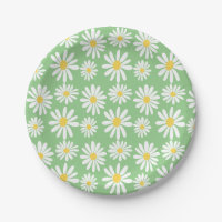 Retro Groovy Daisies Spring Daisy Boho Sage