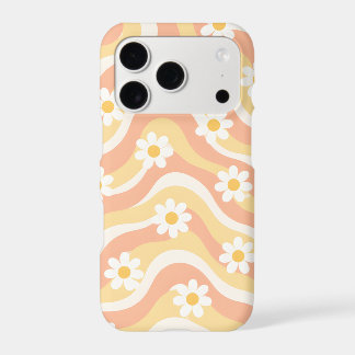 Retro Groovy Daisy Wave iPhone Case