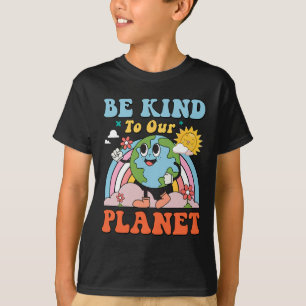 Retro Groovy Earth Day Anniversary - Be Kind To Ou T-Shirt