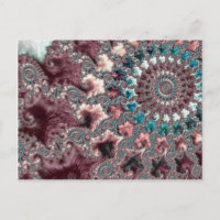 Retro Groovy Eclectic Bohemian Spiral Fractal