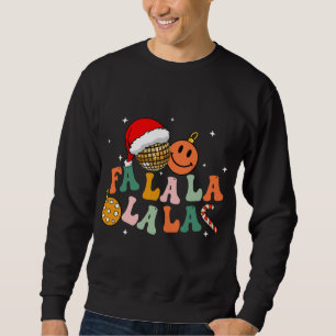 Retro Groovy Fa La La Christmas Lights Cute Xmas S Sweatshirt