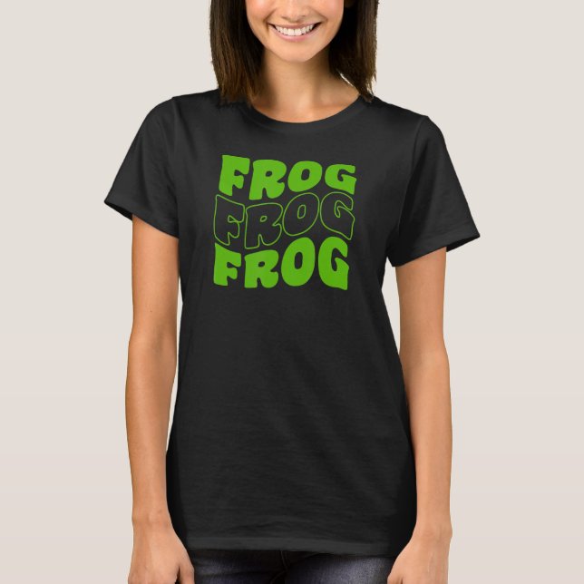 Retro Groovy Frog Animals 1 T-Shirt (Front)