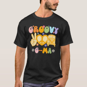 Retro Groovy G ma Grandma Hippie Family Matching M T-Shirt