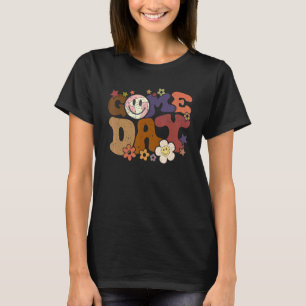 Retro groovy Game Day Volleyball season Volleyball T-Shirt