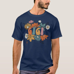 Retro Groovy Gigi Funny Floral Gigi Mother's Day F T-Shirt