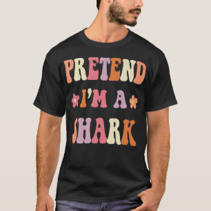 Retro Groovy Halloween Costume s, Pretend Im A Sha T-Shirt