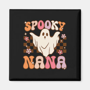 Retro Groovy Halloween Ghost Spooky Nana Costume  Magnet