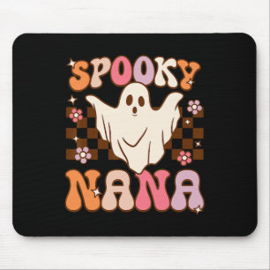 Retro Groovy Halloween Ghost Spooky Nana Costume  Mouse Pad