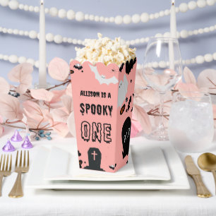 Retro Groovy Halloween spooky one first birthday  Favour Box