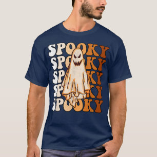Retro Groovy Halloween Spooky Season Vibes Cute Gh T-Shirt