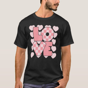 Retro Groovy Heart Happy Valentine's Day Cute T-Shirt