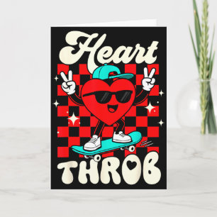 Retro Groovy Heart Throb Valentines Day Toddlers B Card