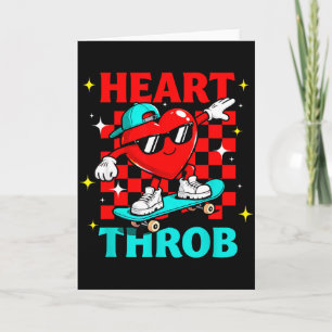 Retro Groovy Heart Throb Valentines Day Toddlers B Card
